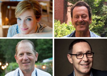 Clockwise: Pati Jinich, Geoffrey Drummond, Dr. Frank Lipman, Colin Ambrose, Photos: Courtesy Stony Brook Southampton