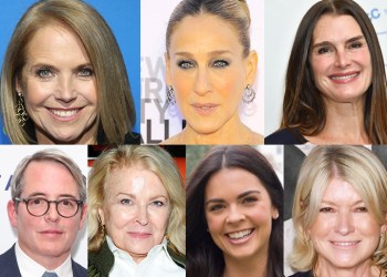 Katie Couric, Sarah Jessica Parker, Brooke Shields, Matthew Broderick, Candic Bergen, Katie Lee, Martha Stewart