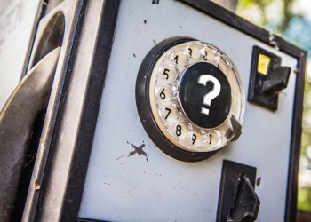 Hampton Police Department rotary telephone emergency call box