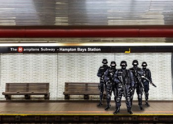 Hamptons Subway SWAT on the scene