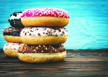 Donuts with Icing and Chocolate