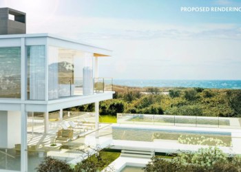 Proposed rendering of Ditch Plains Beach House, Photo: Saunders