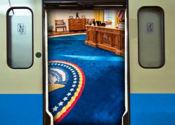 Hampton Subway's new Oval Office themed, luxury subway car