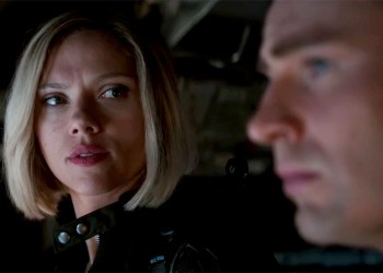 Scarlett Johansson and Chris Evans as Black Widow and Captain America in the Avengers: Endgame trailer