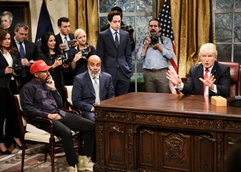 When Chris Redd's Kanye West met Alec Baldwin's Donald Trump, Image: Will Heath/NBC