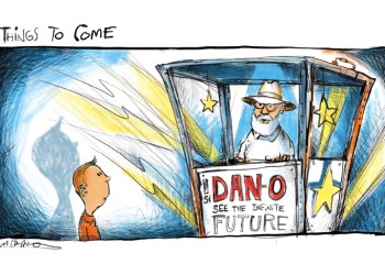 Dan-O the Future cartoon by Mickey Paraskevas