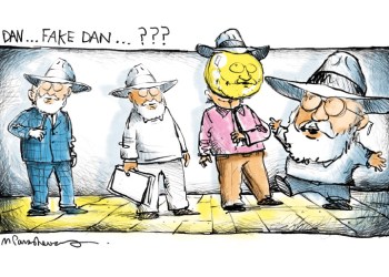 Fake Dan Cartoon by Mickey Paraskevas