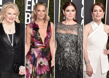 Candice Bergen, Molly Sims, Debra Messing, Julianne Moore at the 2019 Golden Globes, Images: ©PATRICKMCMULLAN.COM