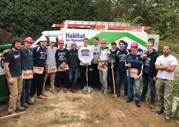 ESM volleyball players help Habitat for Humanity