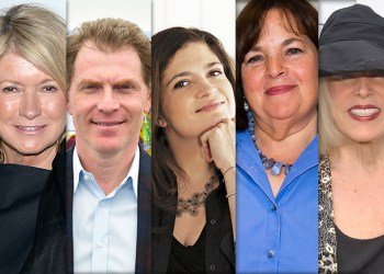 Hamptons foodie icons: Martha Stewart, Bobby Flay, Alex Guarnaschelli, Ina Garten, Gael Greene