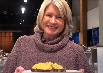 Video still of Martha Stewart's Cappuccino Eggs Demonstration