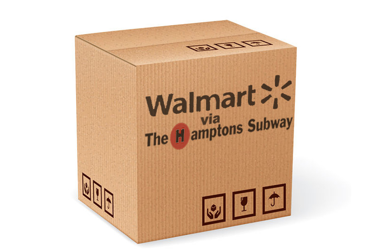 Walmart via Hamptons Subway box