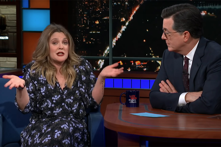 Drew Barrymore on "The Late Show with Stephen Colbert"