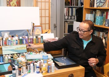 Michael Butler in his home studio, Photo: Barbara Lassen