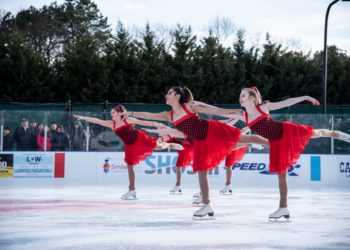 The Rinx Synchronized Skating Team performs to 