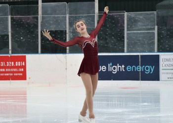 Alicia performing at the 2018 Katy's Courage Skate-a-Thon, Photo: Barbara Lassen