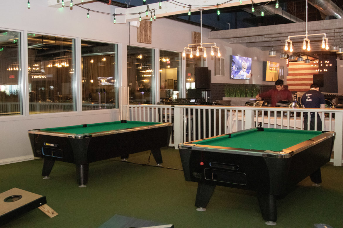 Pool tables at The Clubhouse