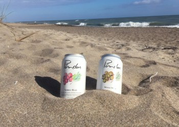 Pindar’s first two canned wines, Summer Blush and Winter White, Photo: Courtesy Pindar Vineyards