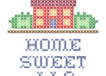 Embroidery, Welcome Home Cross Stitch