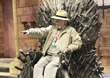 Dan sits atop the Iron Throne