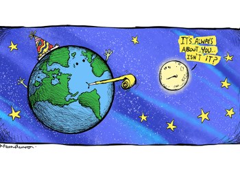 Earth Day cartoon by Mickey Paraskevas