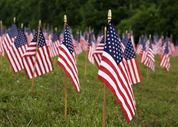 American flags