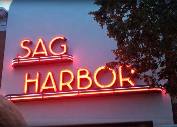 Relighting the neon Sag Harbor sign