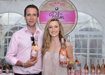 Erin McGuiness and Alex Diard with The Palm Rosé