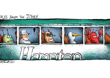 Tales from the Hampton Jitney cartoon by Mickey Paraskevas