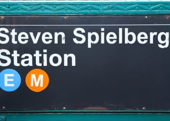 Hamptons Subway briefly renamed the East Hampton stop Steven Spielberg Station