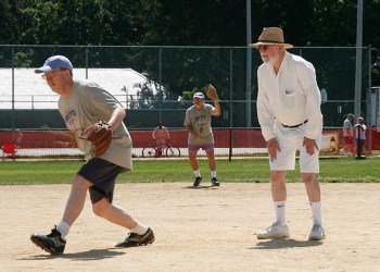 Dan Rattiner at the Artists & Writers Game