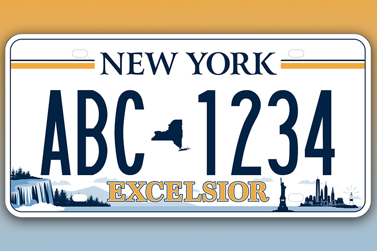 New New York license plate featuring Montauk Lighthouse, Plate 5