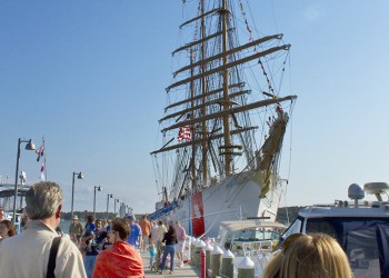 A tall ship at Greenport Maritime Festival