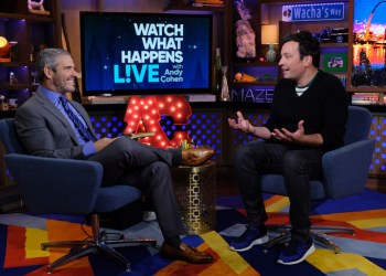 Andy Cohen and Jimmy Fallon on 'Watch What Happens Live,' Photo: Charles Sykes/Bravo