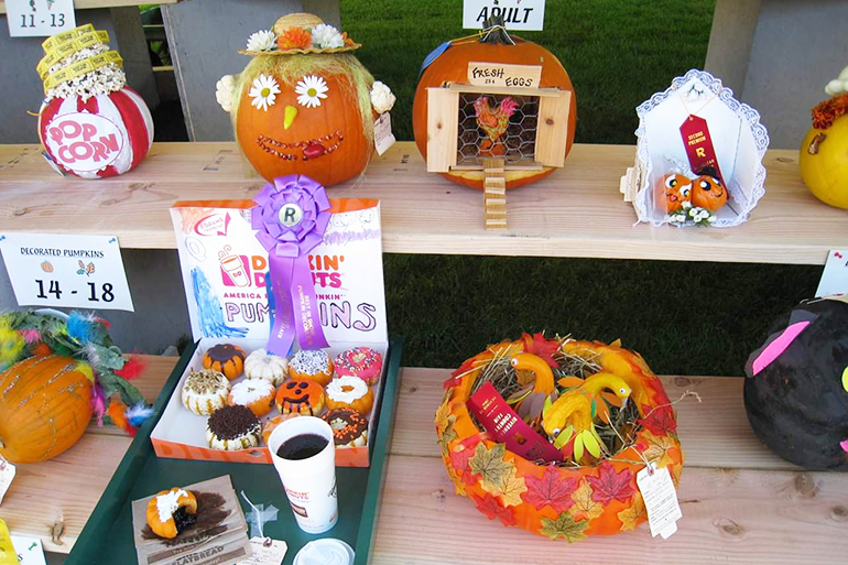 Pumpkin decorating entries