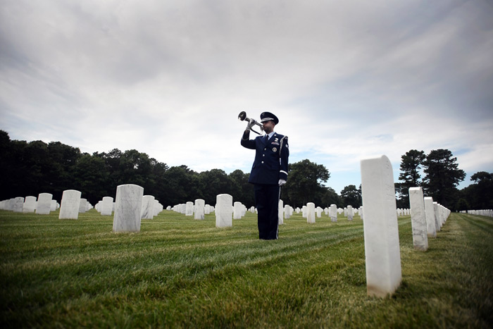 Taps at Calverton National Cemetery