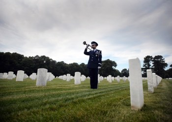 Taps at Calverton National Cemetery