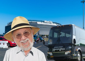 Dan Rattiner and the Hampton Jitney at MetLife Stadium to see the NY Jets