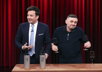 Jimmy Fallon and wine expert Gary Vaynerchuk on 'The Tonight Show'