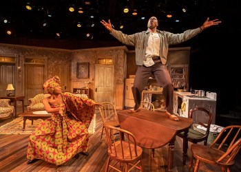 Cassia Thompson and Chauncy Thomas in Bay Street Theater's 