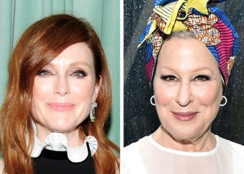 Best friends Julianne Moore and Bette Midler