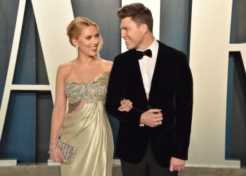 Scarlett Johansson and Colin Jost