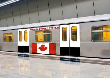 Manitoba Subway car on Hamptons Subway lines