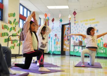 While Project MOST kids can not attend yoga class together for the time being, they can find yoga classes on the organizations YouTube channel,