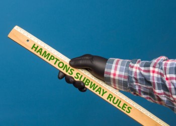 Hamptons Subway social distancing ruler