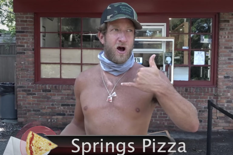 Dave Portnoy of Barstool Sports Reviews Hamptons Pizzas