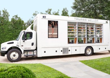 The Tamara Mellon Mobile Show Closet, Photo: Courtesy Tamara Mellon