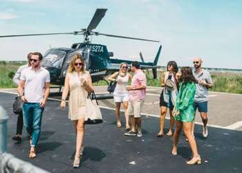 Blade helicopters travel from NYC to East Hampton Airport and back