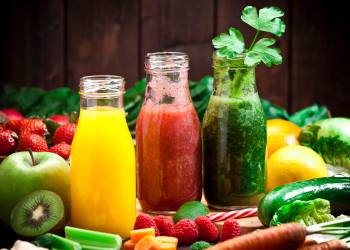 Three fruits and vegetables detox drinks