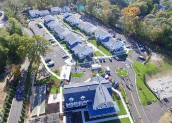 A rendering of the 60-unit apartment complex planned for Southampton next to Southampton Full Gospel Church on County Road 39 - community housing fund could pay for things like this